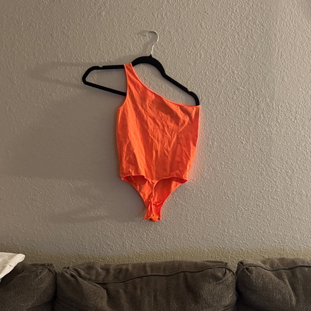 Orange One-Shoulder Skims Fits Everybody Bodysuit